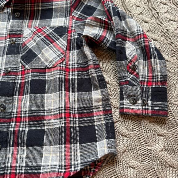 Hanna Andersson Plaid Cotton Flannel Button Down ~ 4 - Picture 3 of 12